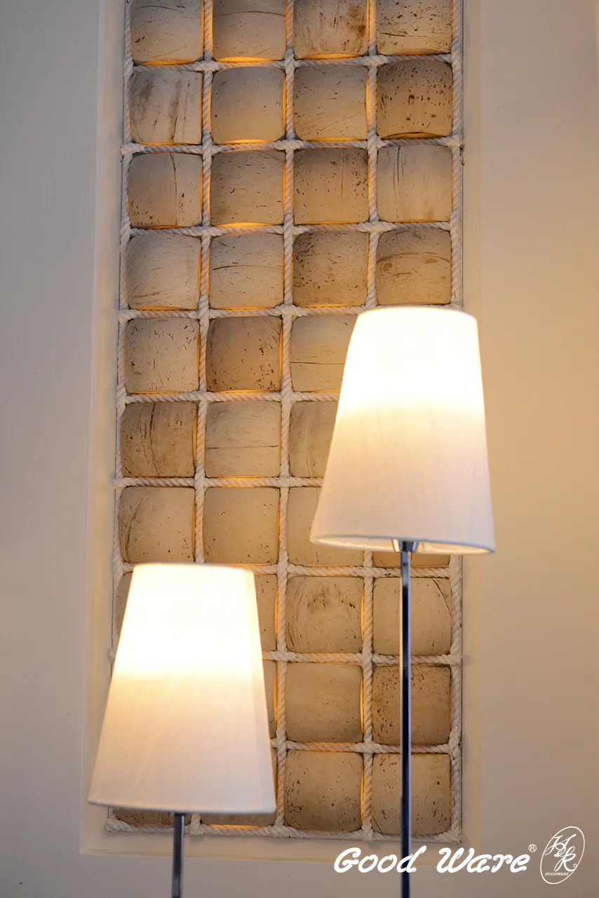 商業空間-墾丁白木水漾房間：椰殼板近照