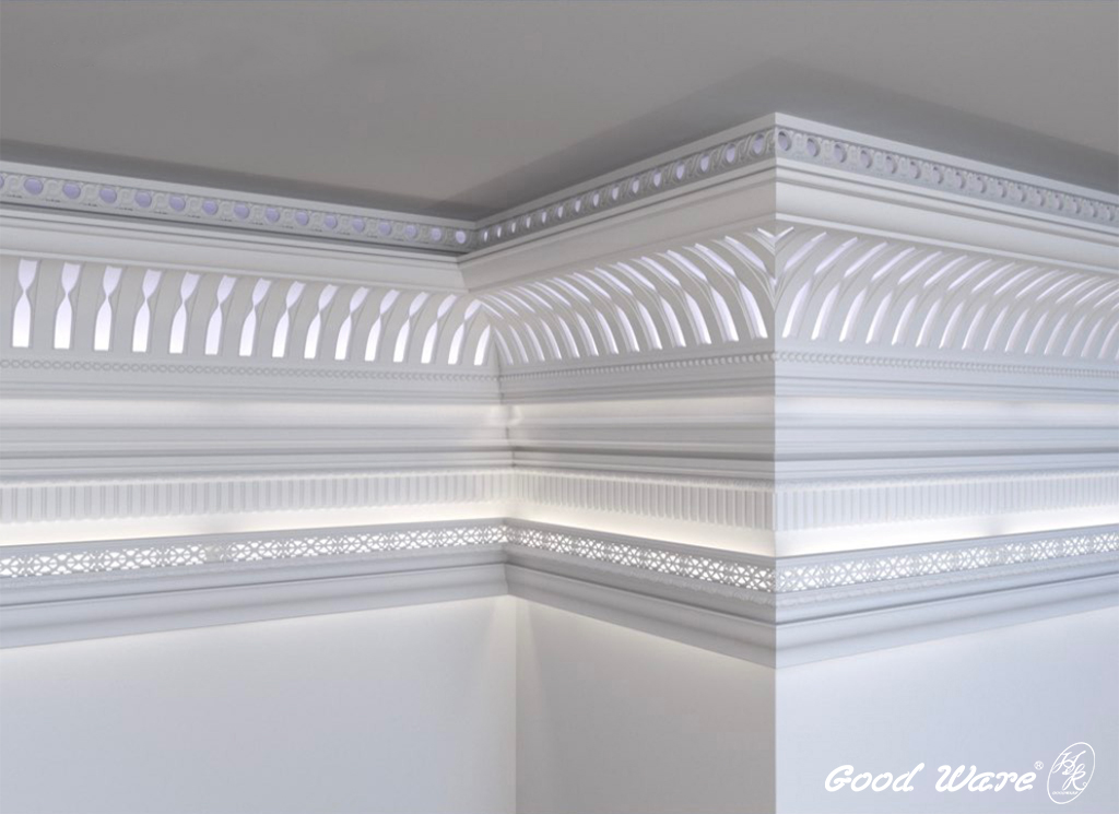 鏤空線板的光引效果