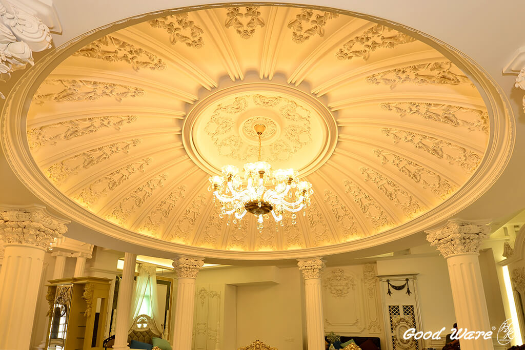 展廳天花板飾花設計