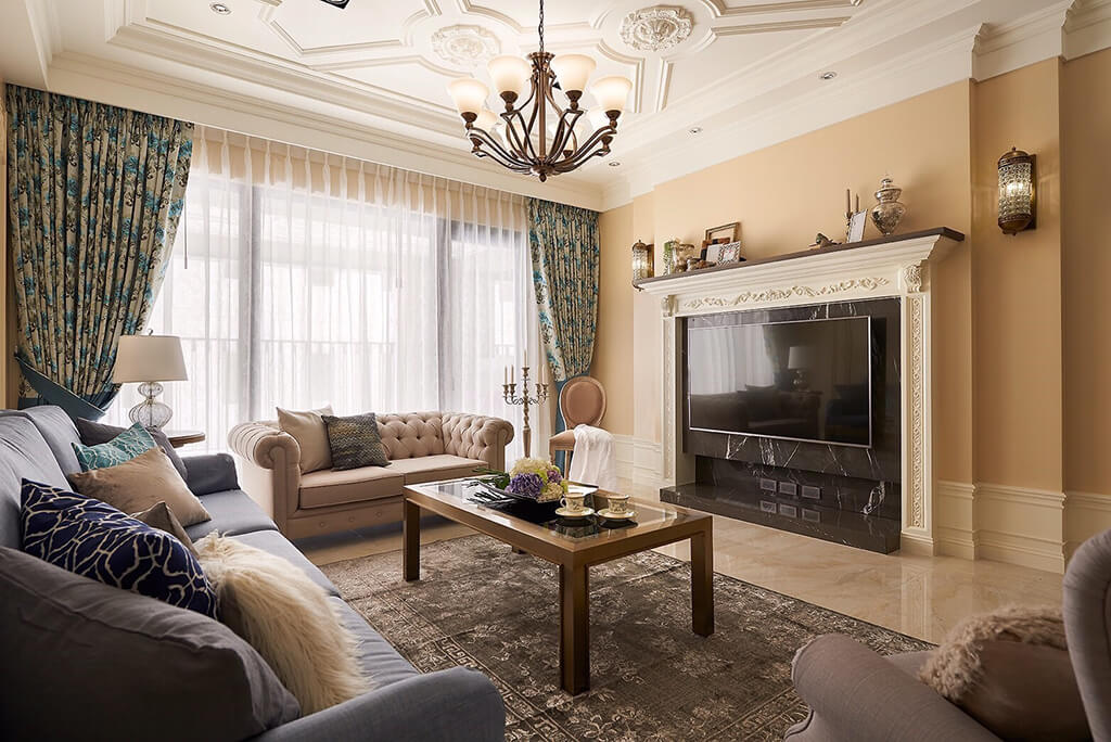 飾花於壁爐運用