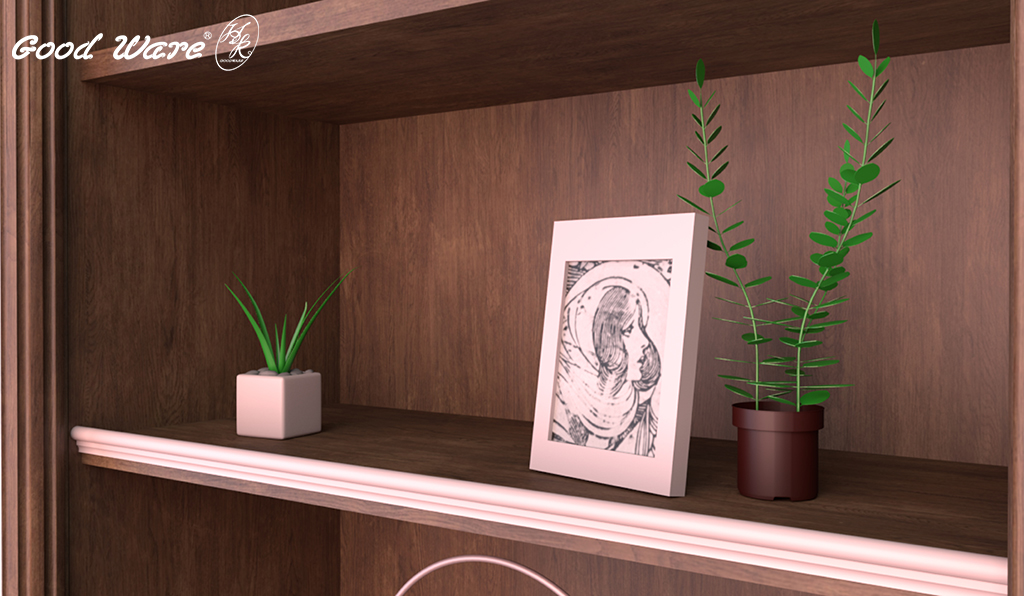 面寬小的線板運用於傢俱中