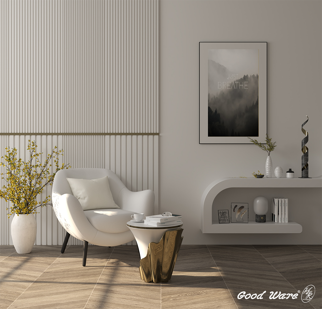 不同面寬線板牆