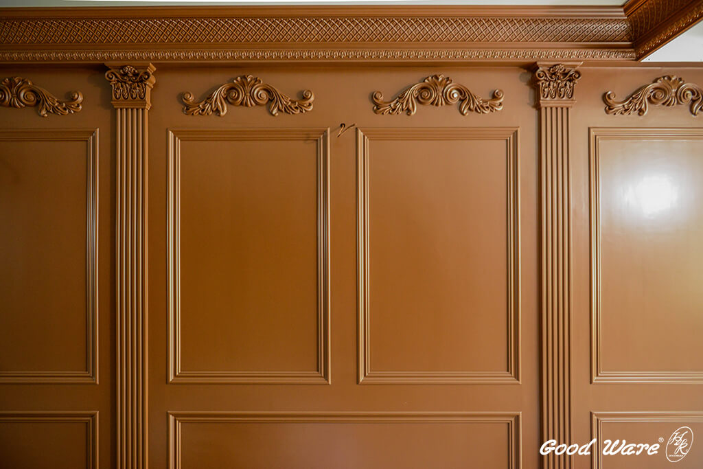 仿木漆效果飾花