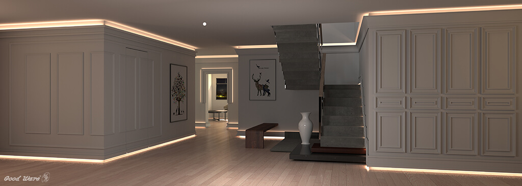 全空間線板間接光使用