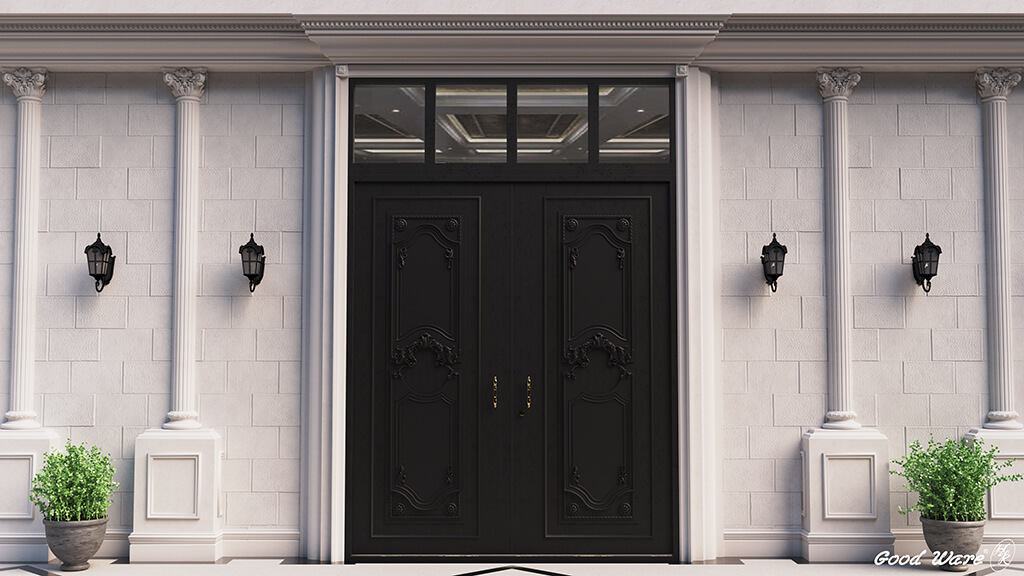 門片、室外裝飾建材模擬案場