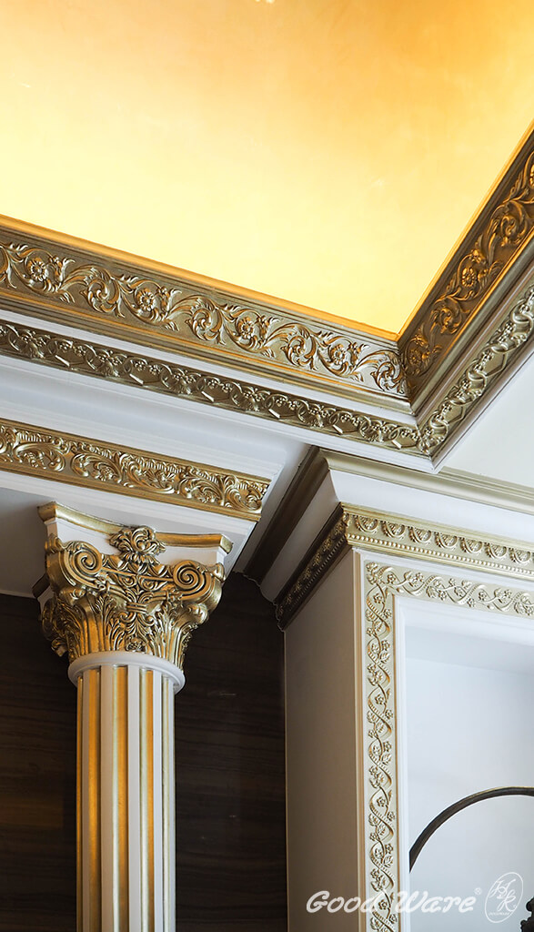 天花角線搭配羅馬柱