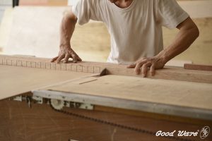 木作切魚骨施作過程