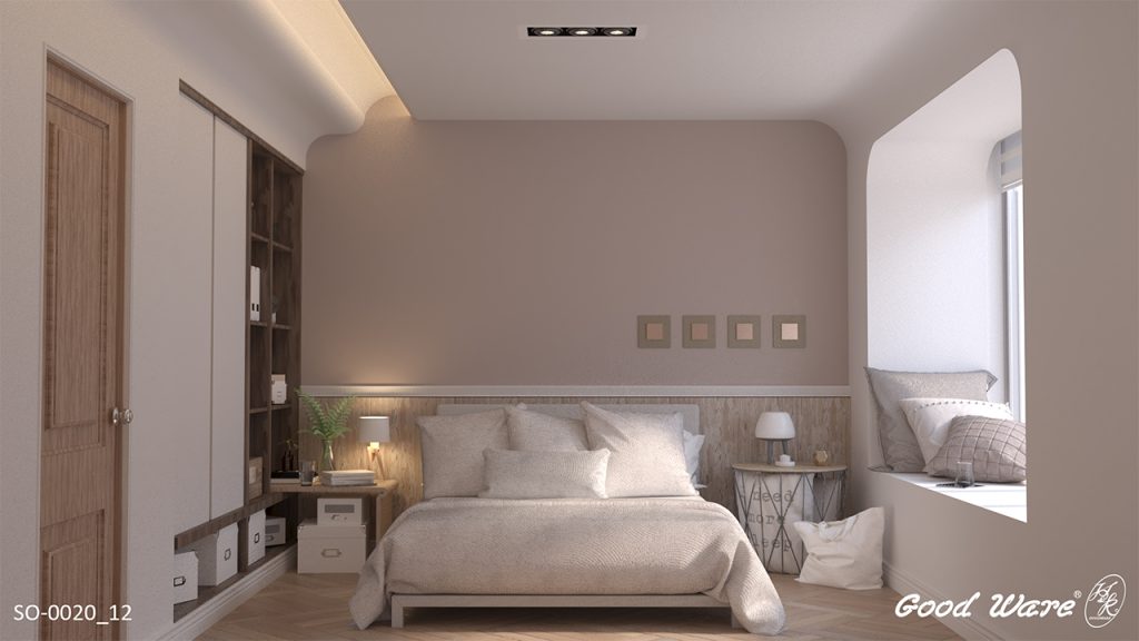 美拉德臥房效果圖