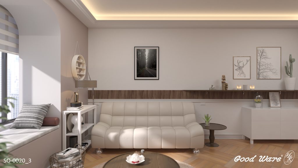 美拉德客廳沙發牆效果圖