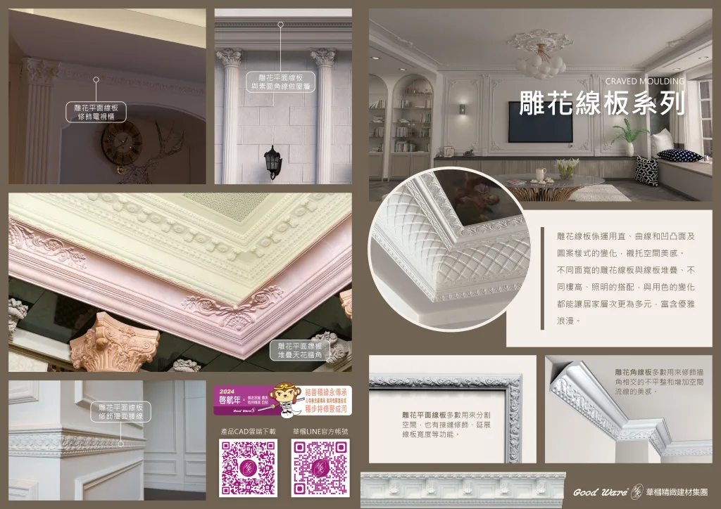 雕刻線板DM：實際運用場景圖