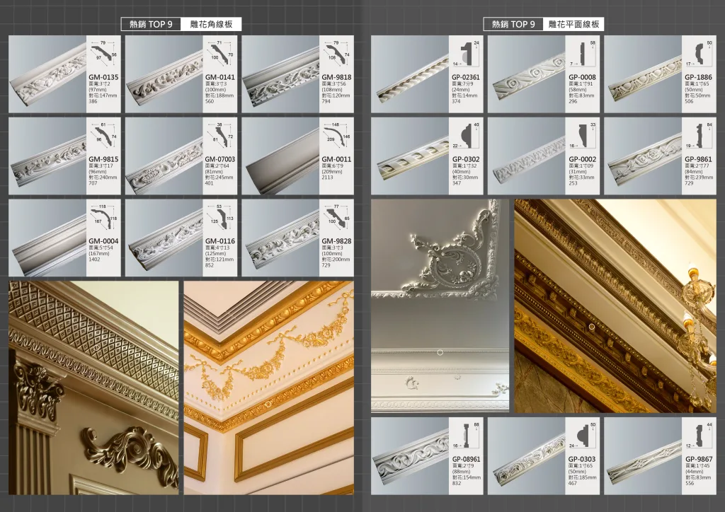 雕刻線板DM：熱銷產品推薦